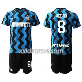 Inter Milan Matias Vecino 8 Domaći Dječji Komplet Dresovi za Nogomet 2020-2021 (+ kratke hlače)